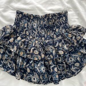 Patrons of Peace Juniors Blue Smocked Skirt Size Small